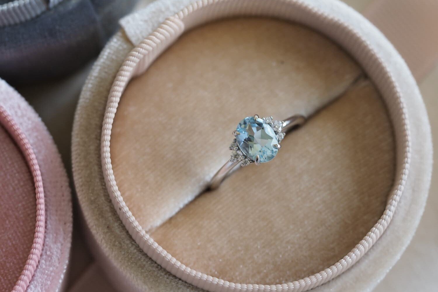 Aquamarine engagement ring Sopia