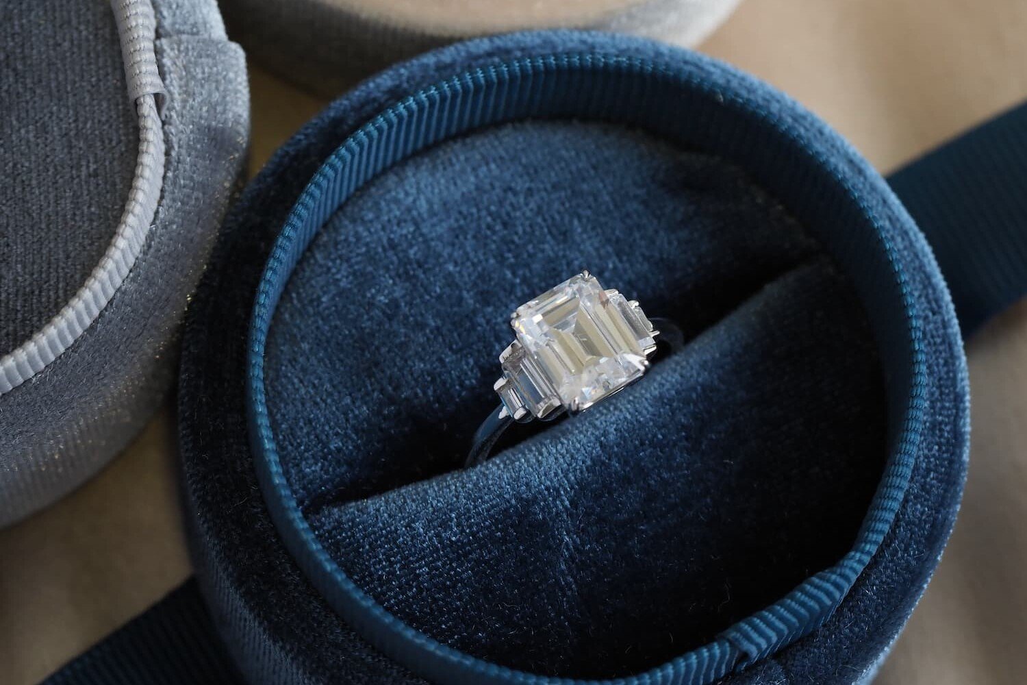 Bespoke Made to Order emerald diamond ring