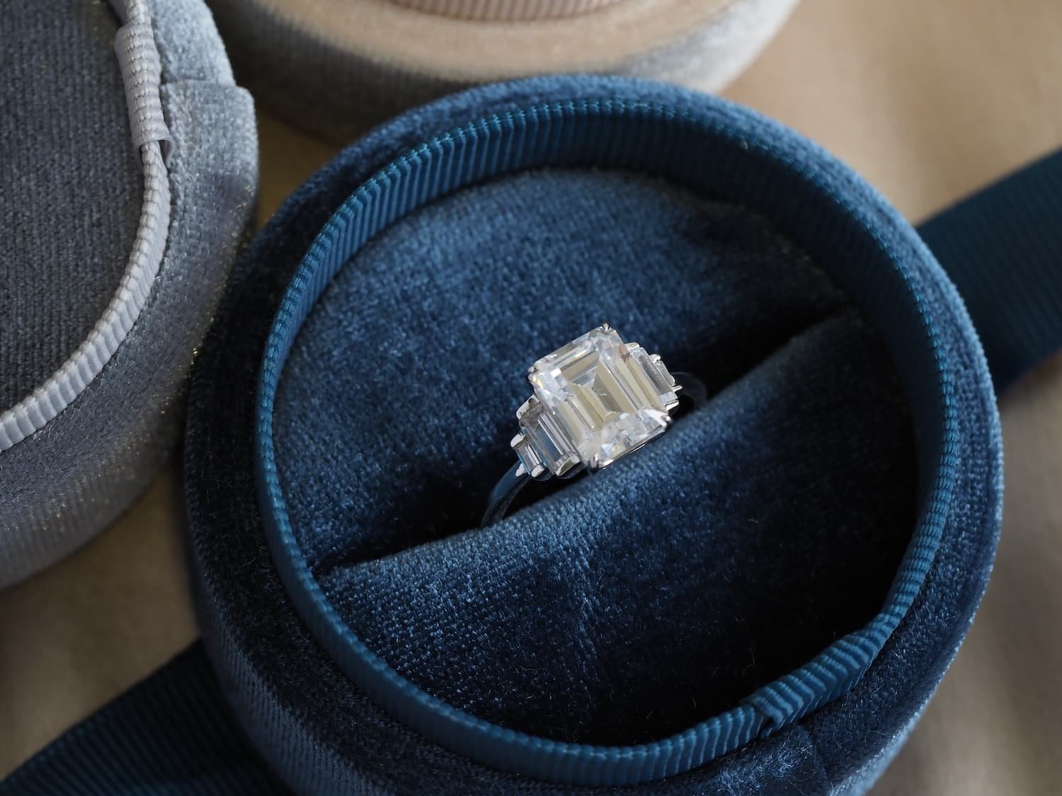 Bespoke Made to Order emerald diamond ring