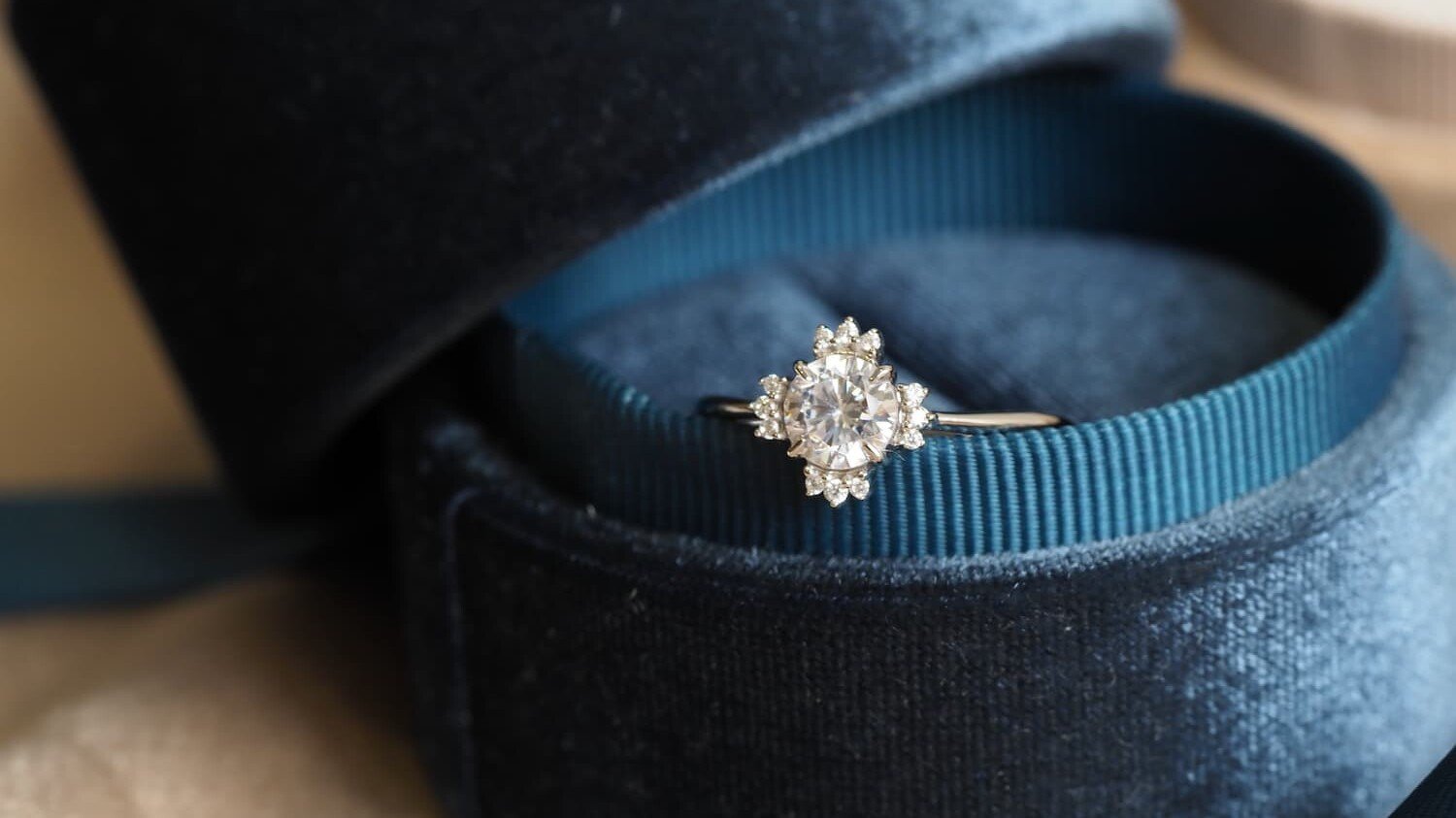 Chandelier Diamond Engagement Solitaire Ring
