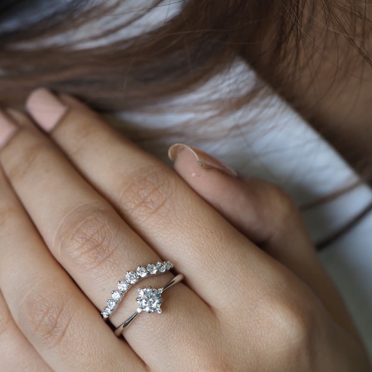 Aurora Diamond Solitaire Ring