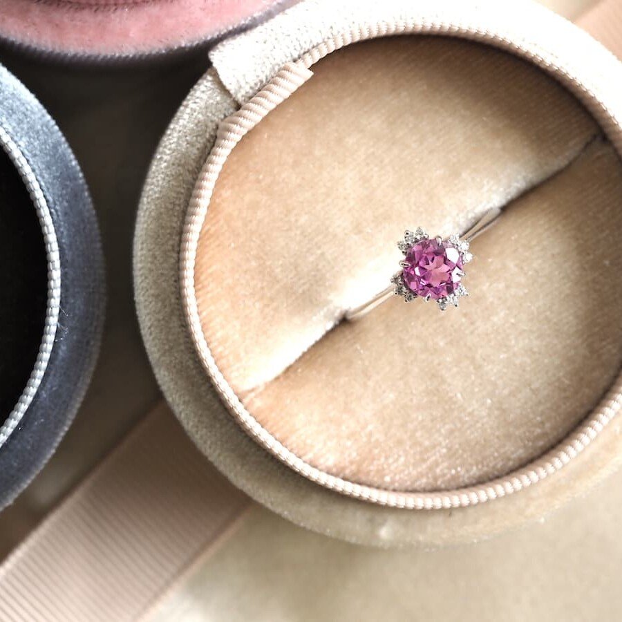 sapphire solitaire ring