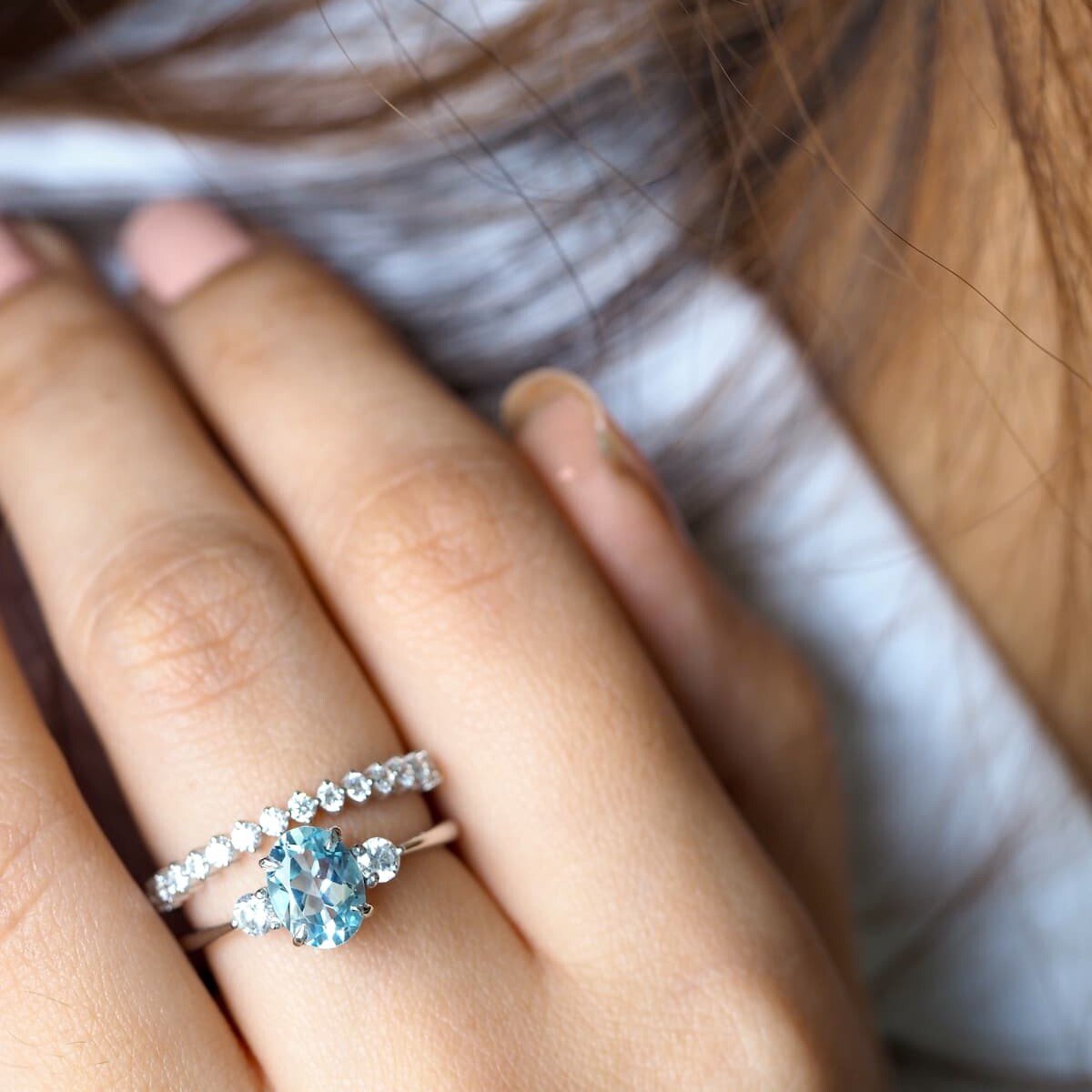 Emma Aquamarine Engagement Ring