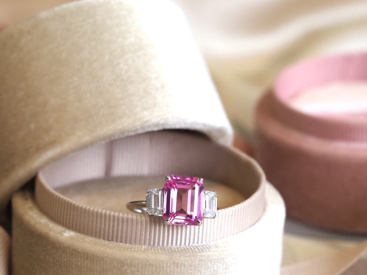 Jenna Pink Sapphire Ring