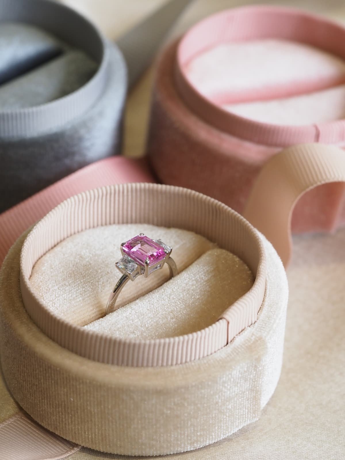 Pink LED LIGHT ENGAGEMENT WEDDING RING BOX | eBay
