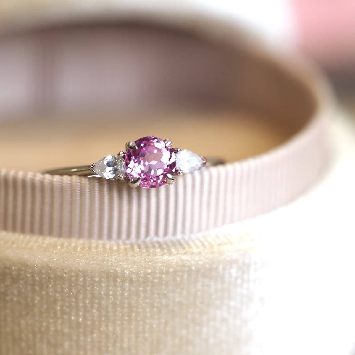 Jude Pink Sapphire Engagement Ring