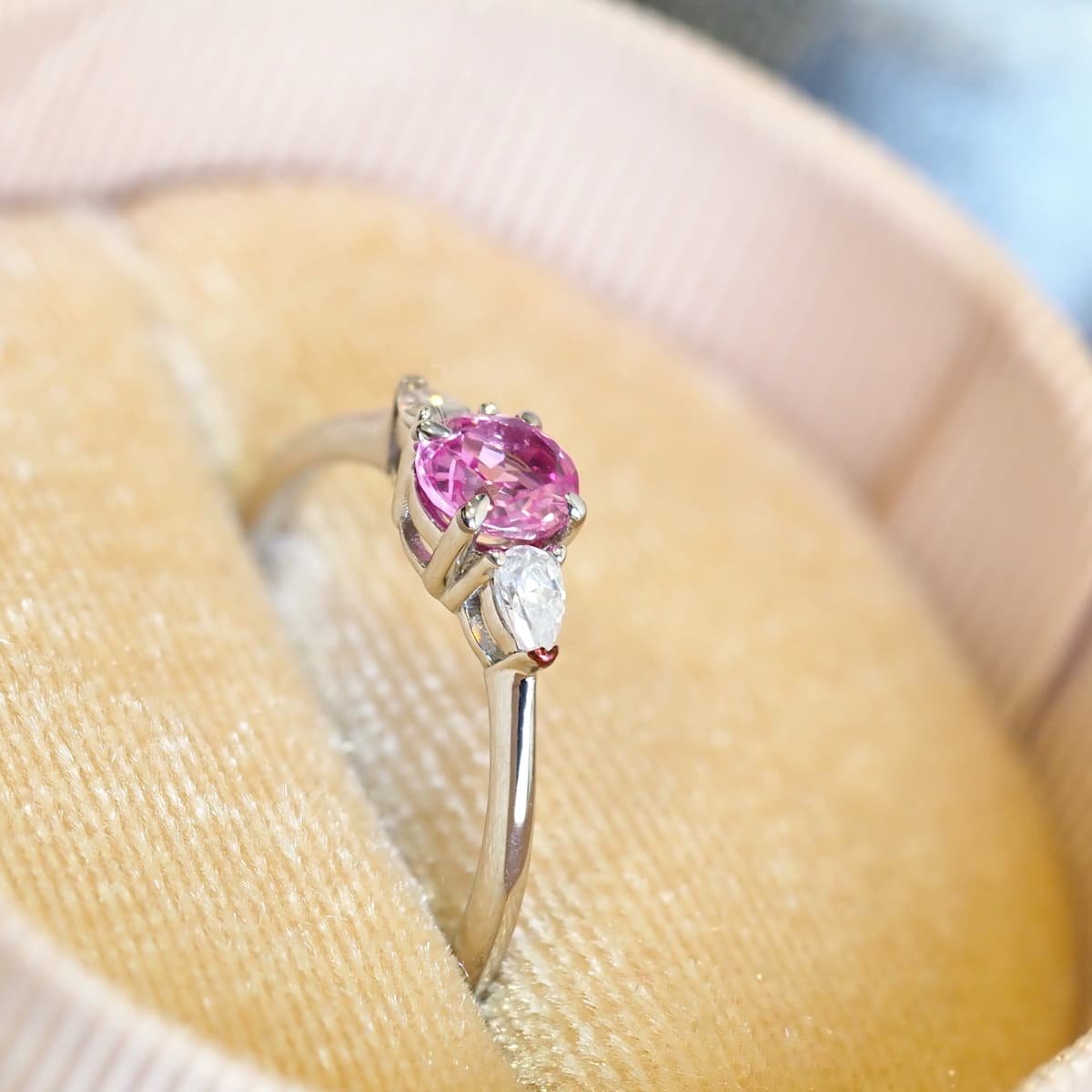 Jude Pink Sapphire Ring Bespoke Engagement Ring