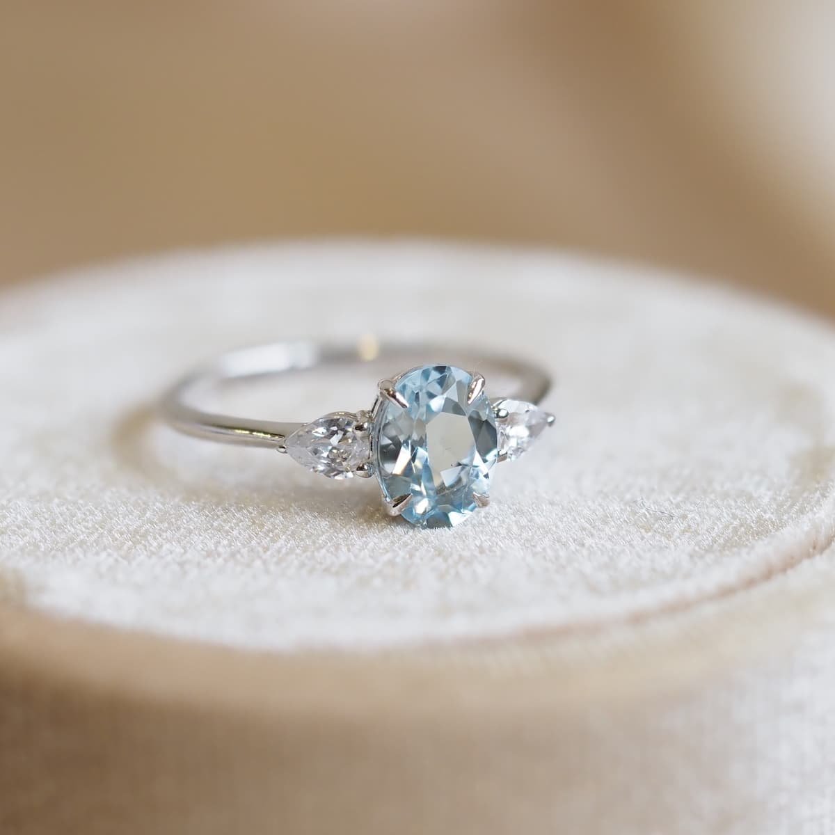 aquamarine engagement ring