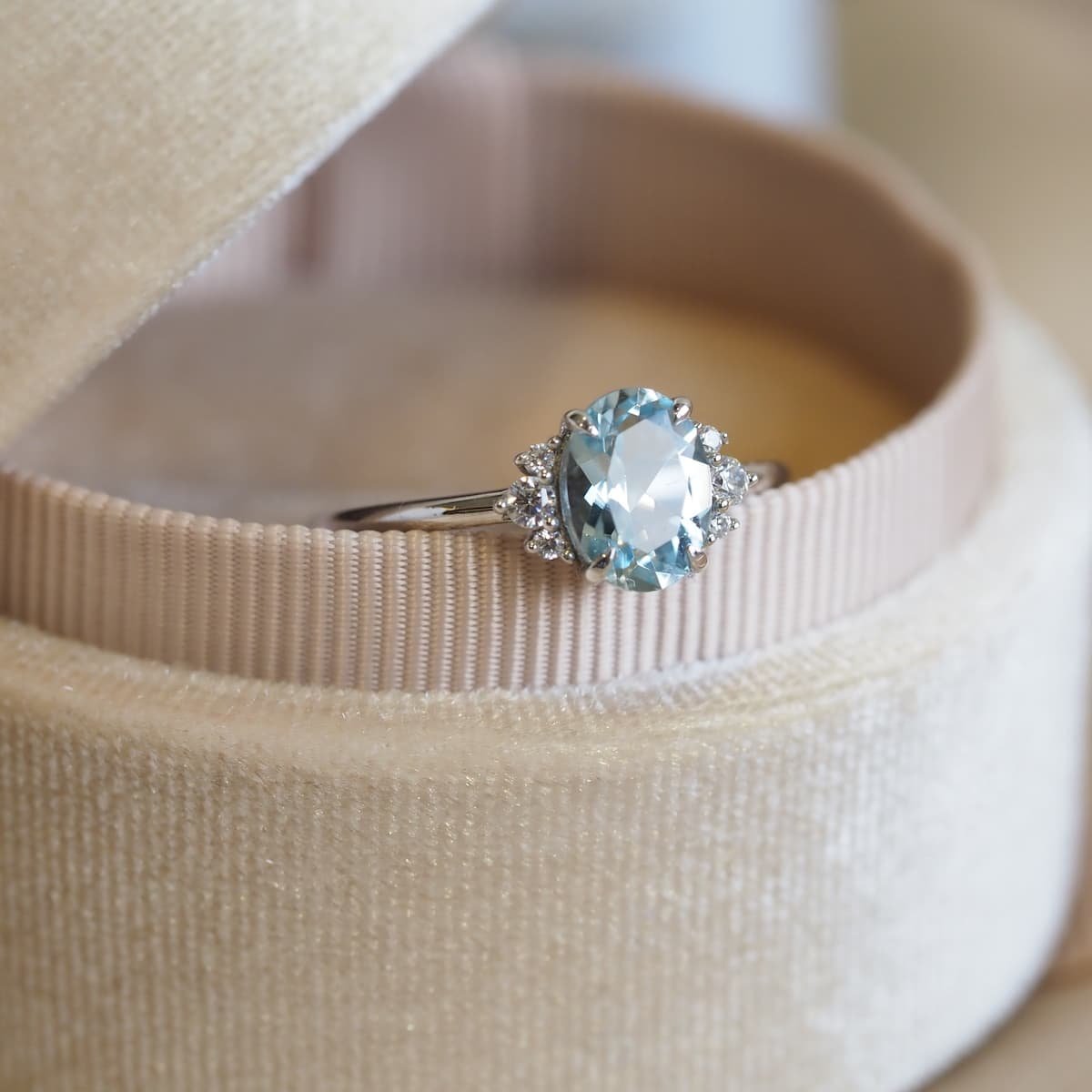Sophia Engagement Ring Aquamarine