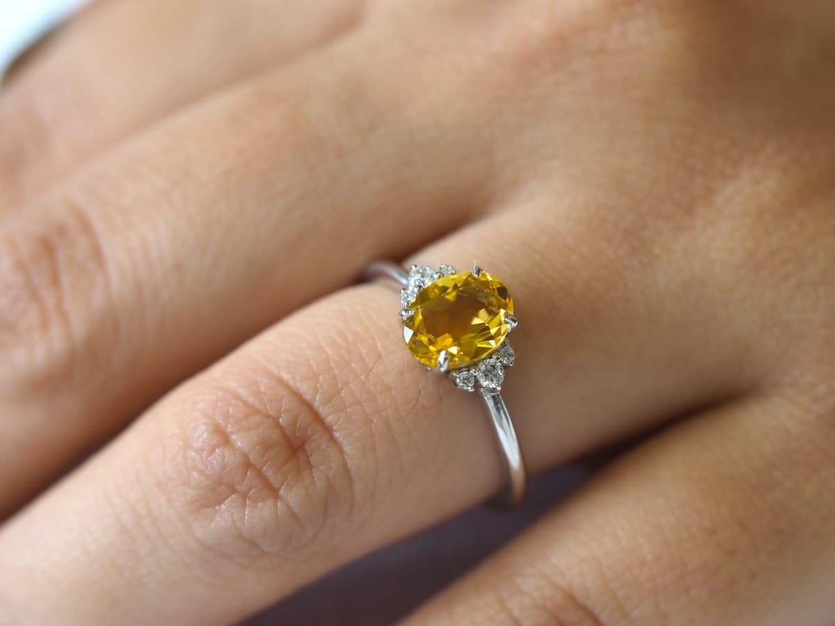 Lot - A 22ct Yellow Gold Yellow Sapphire Ring-nlmtdanang.com.vn