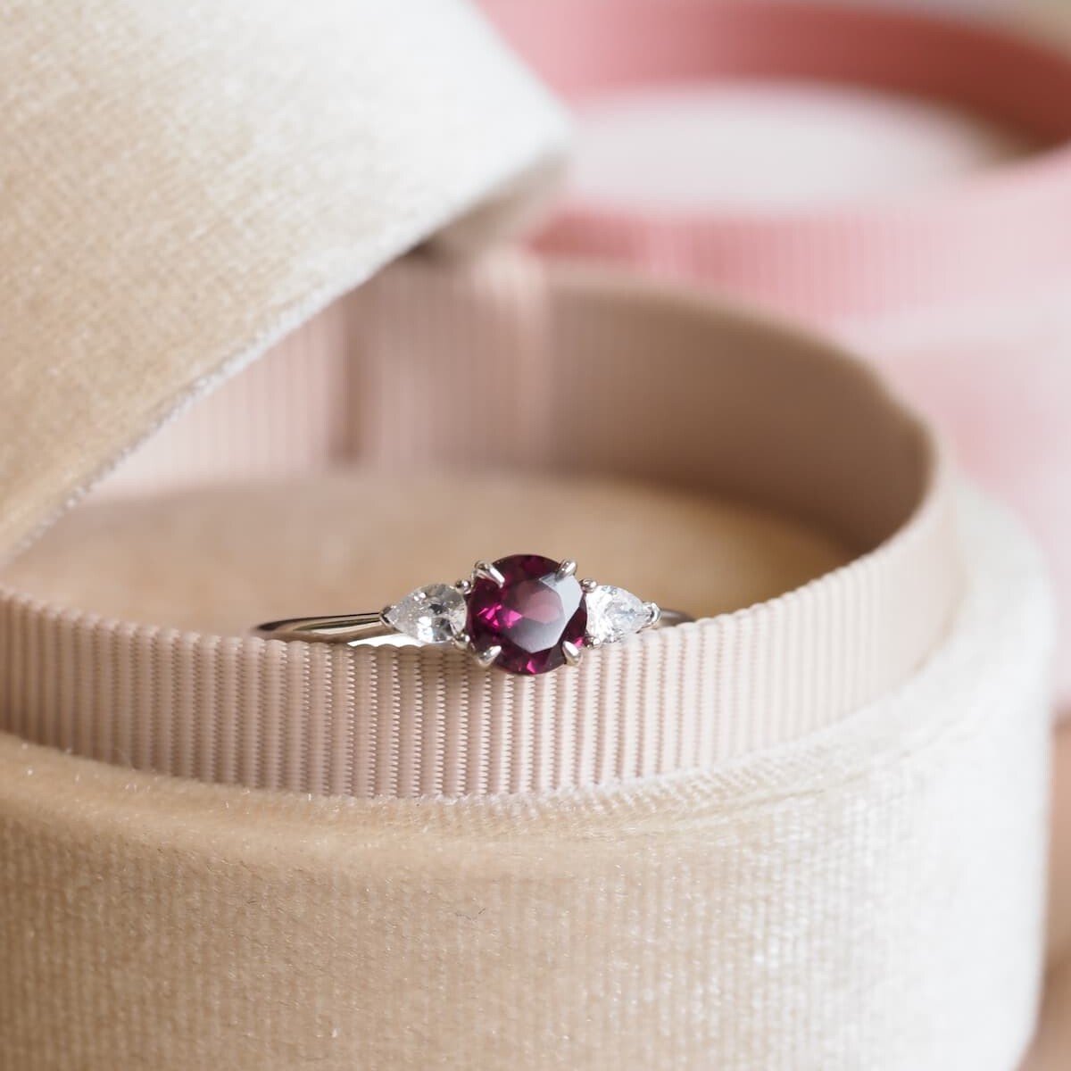 Rhodolite ring shop