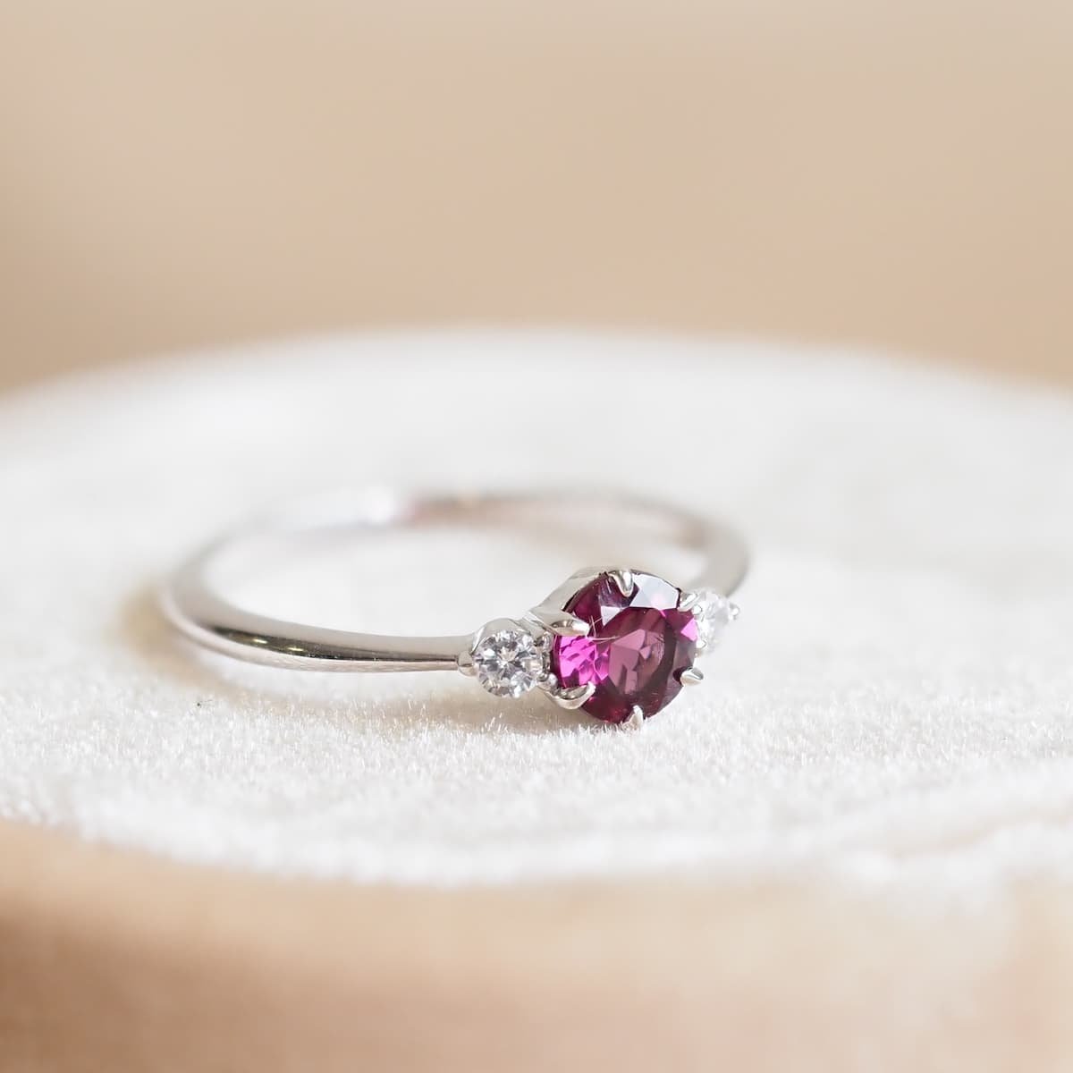red garnet ring