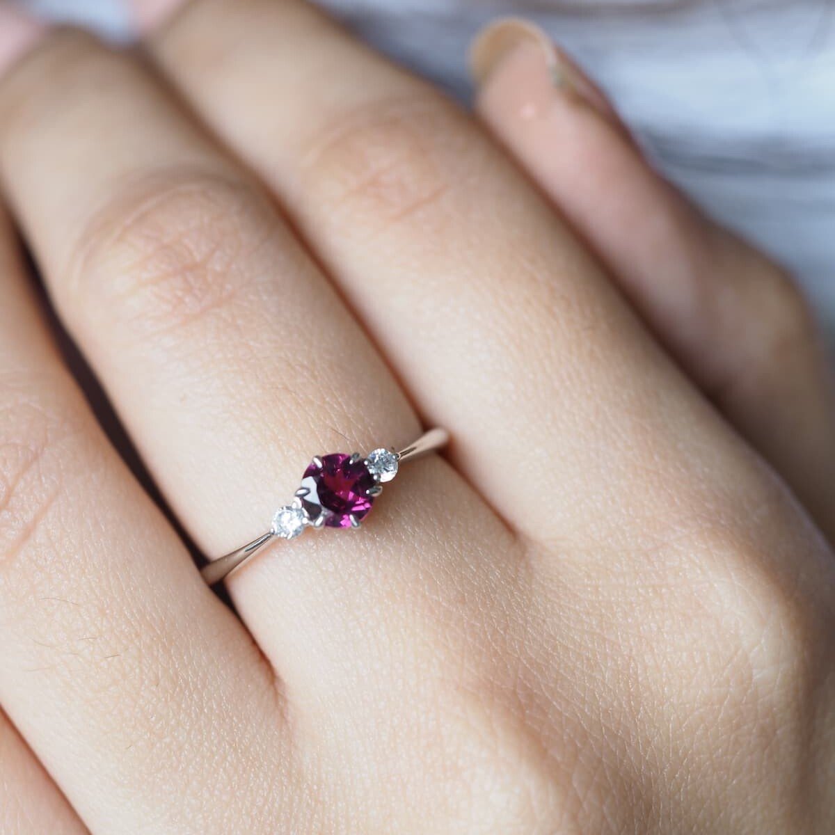 garnet wedding ring