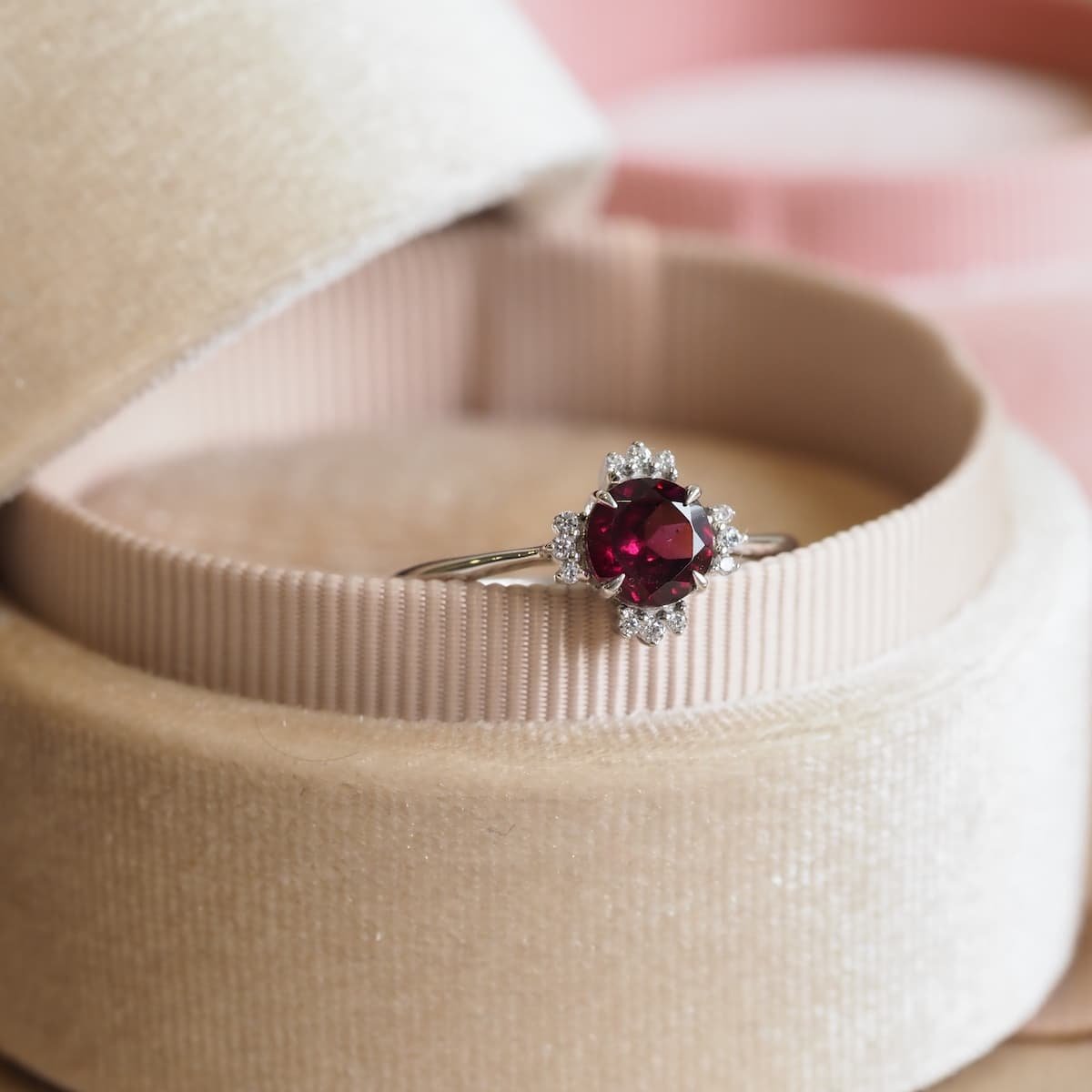 pink engagement ring